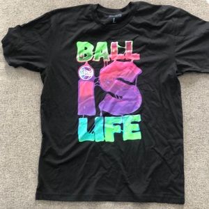 Black Graphic Tee - Ball Is Life